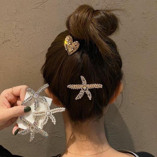 

lism fashion women rhinestone hair clips full crystal hairclip metal holder hairpins bb hairgrip girls hair accessories, Golden;silver
