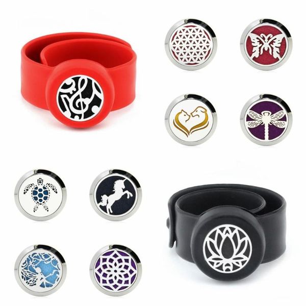 

lotus flower kid adjustable mosquito repellent bracelet essential oil diffuser bracelet children aroma silicone 10pads, Red;blue