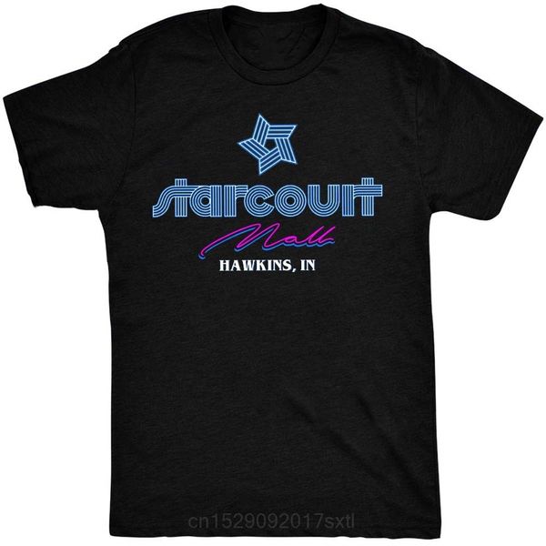 

district21 movies & tv starcourt mall hawkins t-shirt stranger thingsprint t-shirt summer casual tee