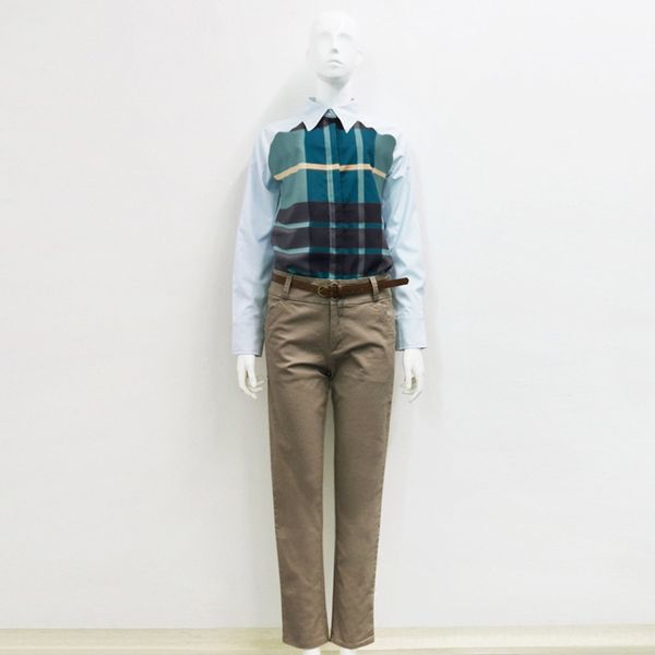 

2020 new stitching simple long-sleeved women's design sense niche ol professional commuting 2020 new stitching simple long-sleeved wome, Gray