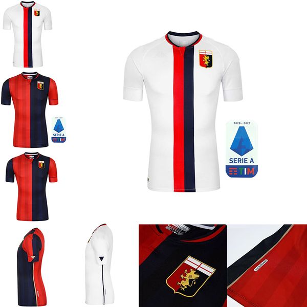 

new 2020 genoa cricket soccer jerseys 10 gumus 11 kouame 20 schone romero sturaro pinamonti t.sanabria custom cfc home 2021 football shirt, Black