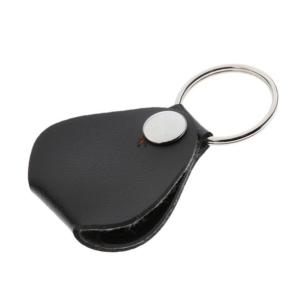 

leather key type guitar pick holder case for guitar replacement parts black