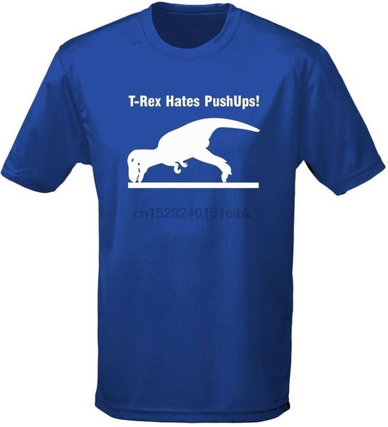 

t-rex hates pushups dinosaur mens t-shirt 10 colours (s-3xl) by swagwear