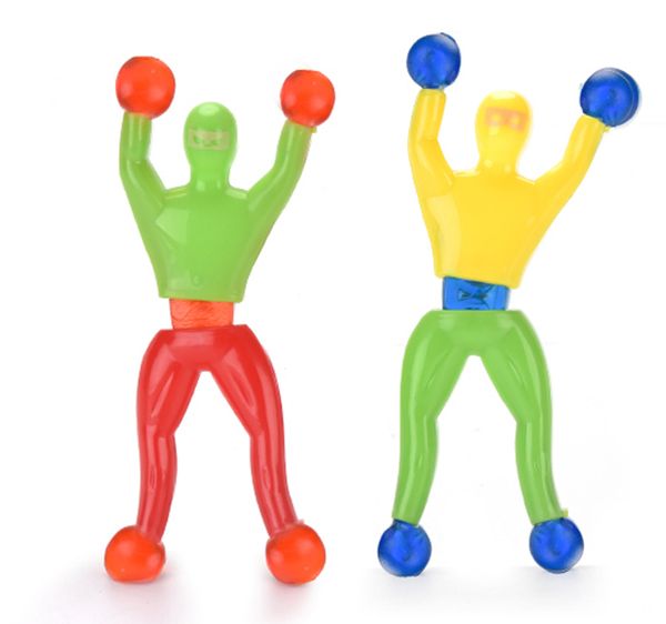 

красочные смешные sticky wall climbing kid альпинист флип пластиковые мужчины наполнители обучающие игрушки день рождения vent novel подарко