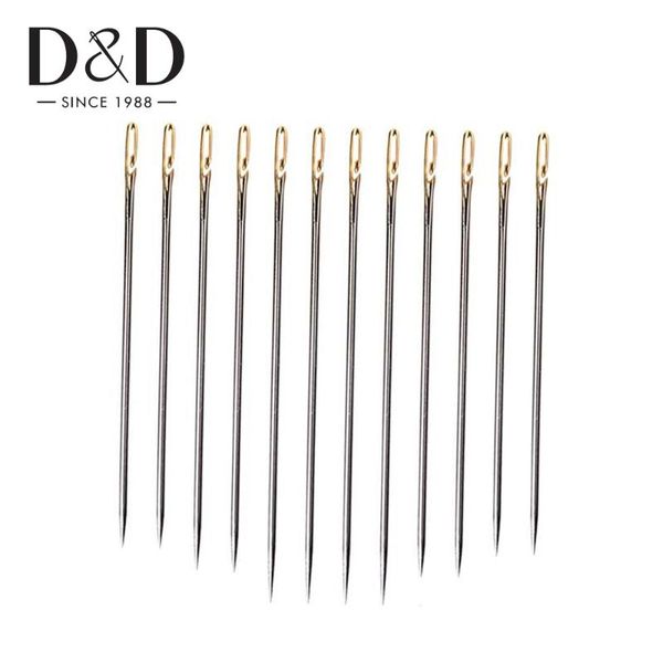 

12pcs/set stainless steel needle hand sewing needles sewing embroidery tool diy needlework, Black