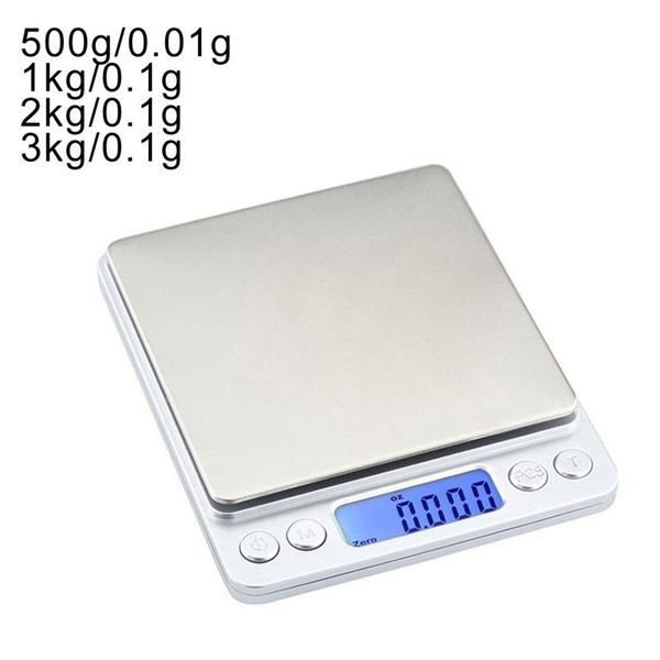 

0.01/0.1g precision lcd digital scales 500g/1/2/3kg mini electronic grams weight balance scale for tea baking weighing scale#2