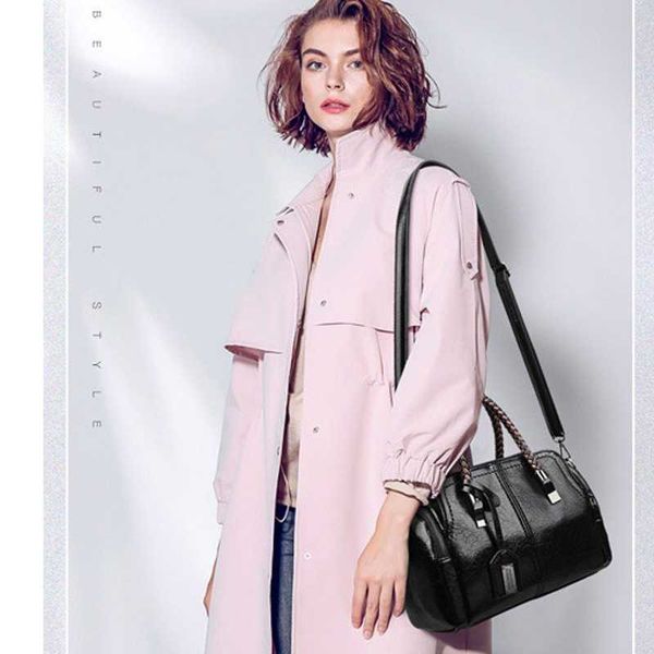 

2020 oil leather vintage handbags women large capacity bags designer ladies waterproof handbags for women
