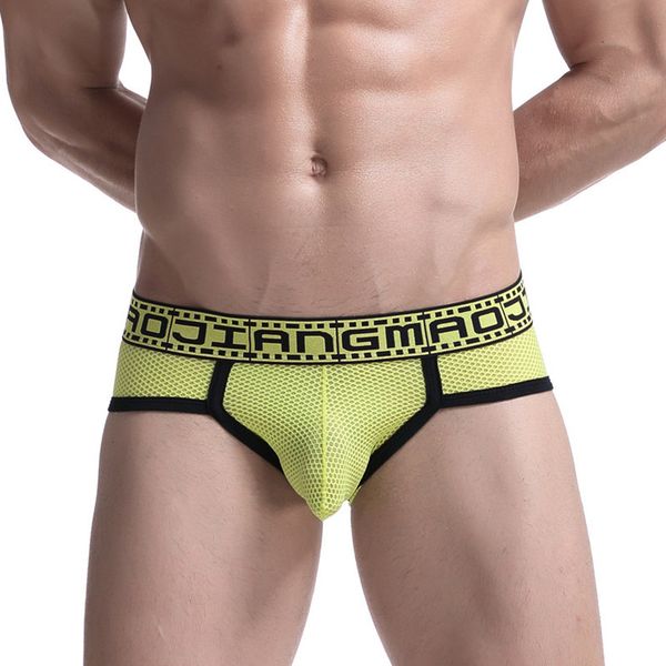 

underpants breathable men underwear briefs low waist slip nylon cueca gay male panties comfortable, Black;white