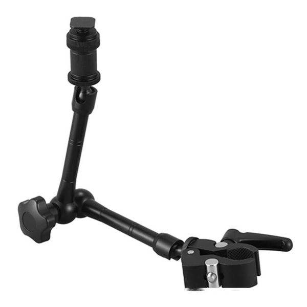 

2pcs/1set 11 inch articulating ic arm super clamp for camera lcd monitor led light