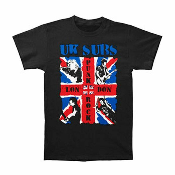 

u.k. subs mens london punk rock t-shirt xx-large black 844355046289 custom screen printed tee shirt