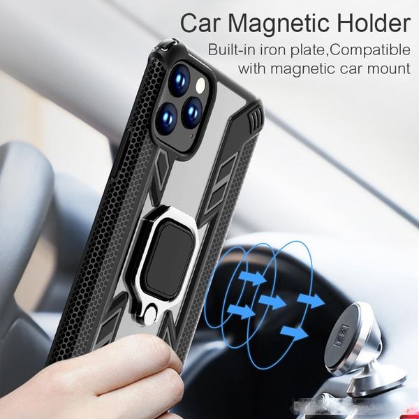 

magnetic holder ring case on for iphone 11 pro max x xs max xr shockproof armor clear cover for iphone 6 6s 7 8 plus case coque