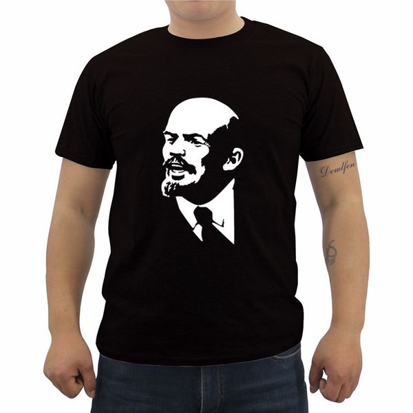 

new cool t-shirt cotton t-shirt soviet russia cccp lenin print t-shirt casual male short sleeve o-neck shirts cool streetwear
