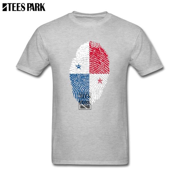 

casual t shirts panama flag fingerprint printed tees man slim fit short sleeved clothing simple style men's t shirt wholesale