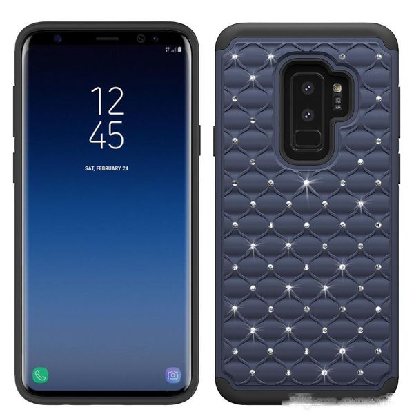 

bling crystal luxurious cases for samsung galaxy s10 s10 plus s10 lite silicone pc tpu 3 in 1 dirt-resistant shockproof phone case oppbag