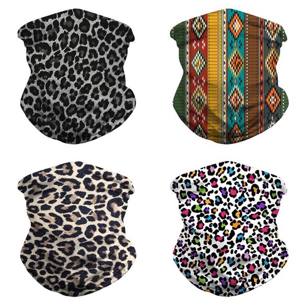 

scarves fashion half face cover balaclava scarf variety tube headband motorcycle cycling mask bandana leopard print ring, Blue;gray