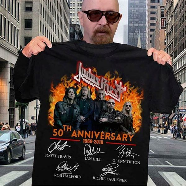 

judas priest 50-я годовщина - черная футболка harajuku tee shirt