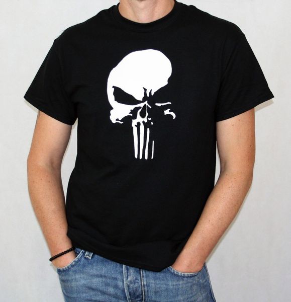 

jeef punisher t-shirt 2019 new fashion summer short sleeve funny cotton t shirts for men