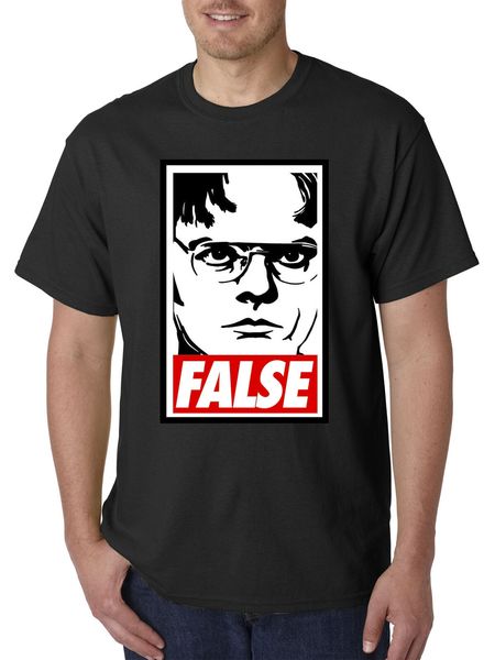 

new way 1154 - t-shirt dwight schrute the office usa false statement