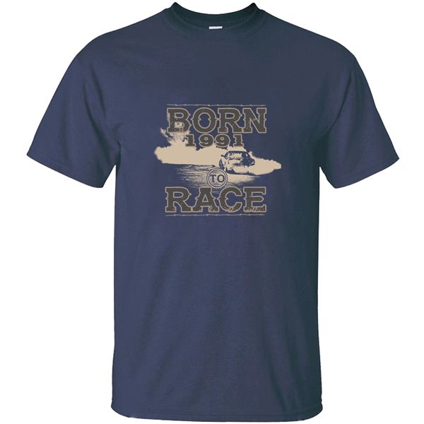 

slogan born to race racer racing auto tuning 1991 t shirt man humor outfit black short sleeve men t-shirts comic hip hop