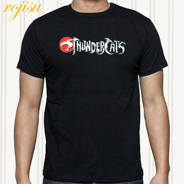 

thundercats classic cartoon logo mens black t-shirt size s to 3xl