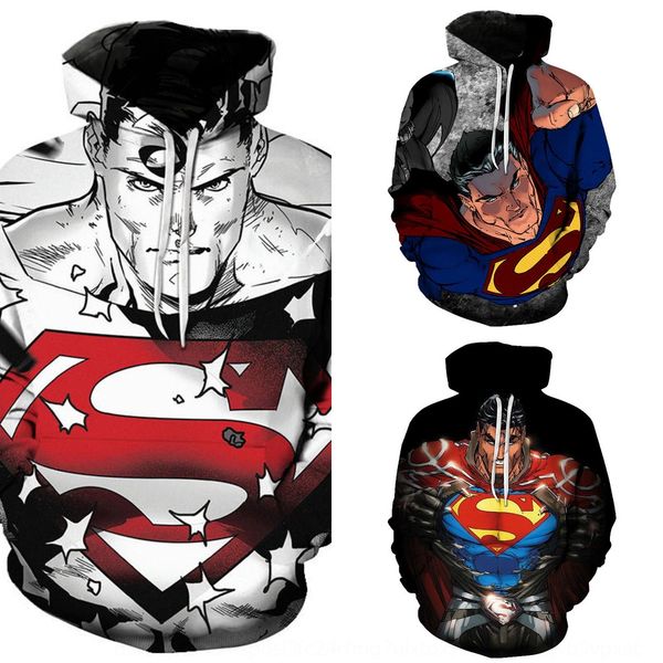 

3d digital printing hooded sweater loose long sleeve sweatersweatercasual 2020 3d digital printing pullover hooded sweater loose long sl, Black