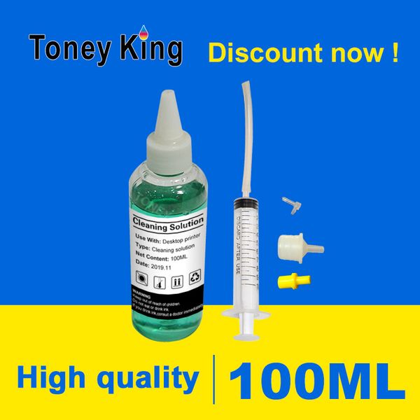 

ink refill kits toney king 100ml printer head printhead nozzle cleaning protection fluid washer dye for brother with all tool