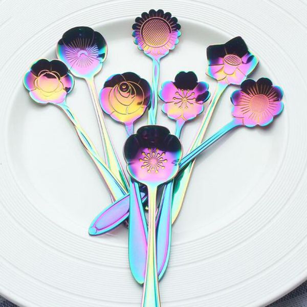 

small 12.5cm stainless steel espresso coffee spoons sugar tea stirrers 8pcs