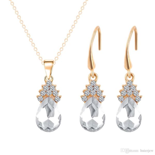 

party jewelry set water drop earrings series jewery sets bridesmaid jewelry set, Silver