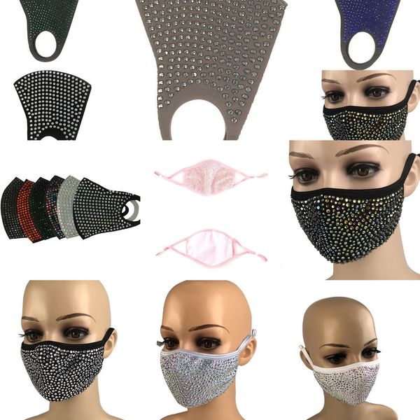 

алмазный bling bling пыле защитная маска моды рм2,5 mouth маски моющийся многоразовый o1iw