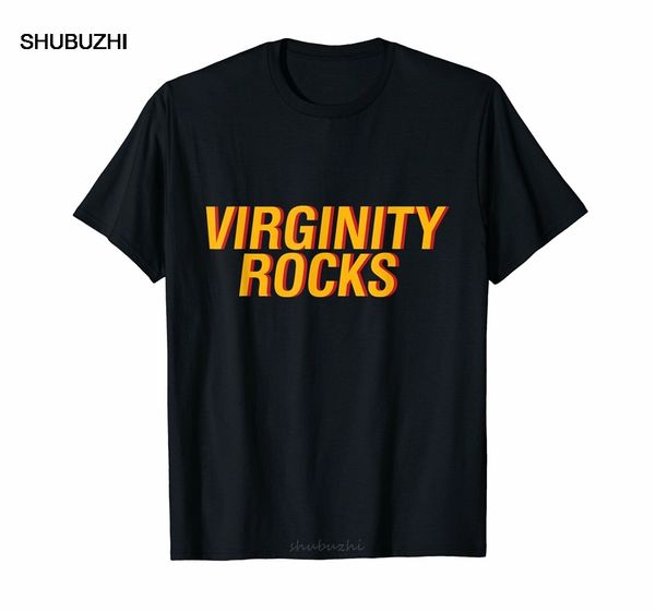 

virginity rocks black t-shirt plus size streetwear funny tee shirt male brand teeshirt men summer cotton t shirt