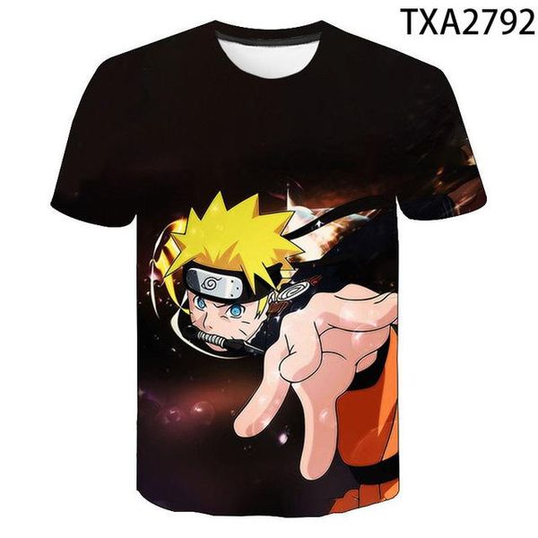 

naruto anime summer boy girl 3d print shirts graphic funny kawaii men clothing