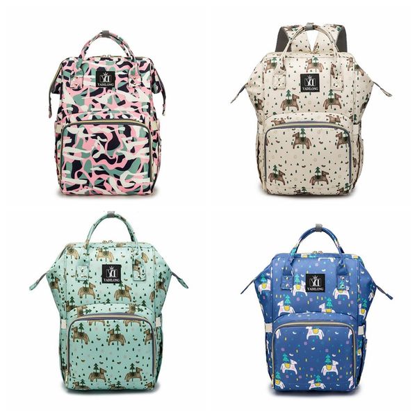 

fashion cartoon backpack outdoor travel portable diaper bag multifunction travel back pack waterproof maternity baby nappy changing bags