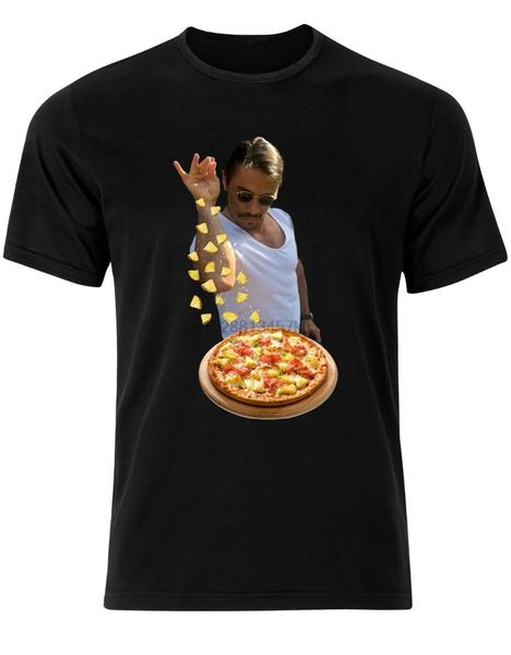 

anime print tee pizza hawaii chef nusret turkish saltbae mens tshirt tee aj75 100% cotton shirts