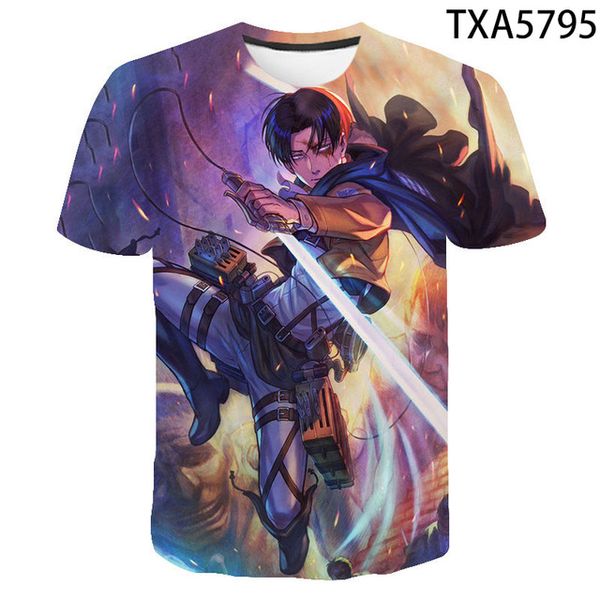 

new attack on titan 3d comfortable trend high-quality 3d print shirts kawaii aesthetic kawaii men clothing