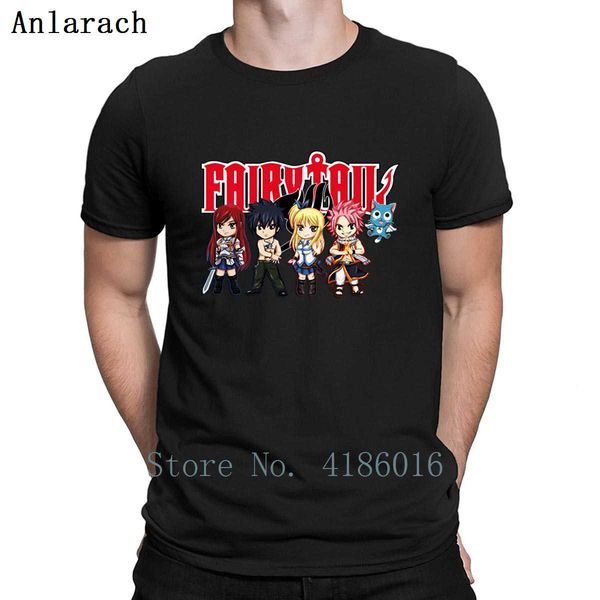 

the great demon group of fairy tail anime t shirt new style spring autumn unique letter print round neck sunlight cotton shirt