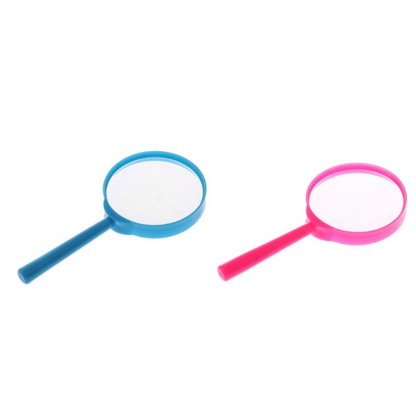 

2pcs children handheld magnifier with acrylic lens 3x magnifying glass kids toy