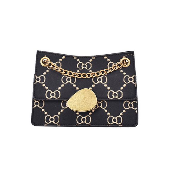 

cross body red brown black chain bags women bag pu ringer chain shoulder bag