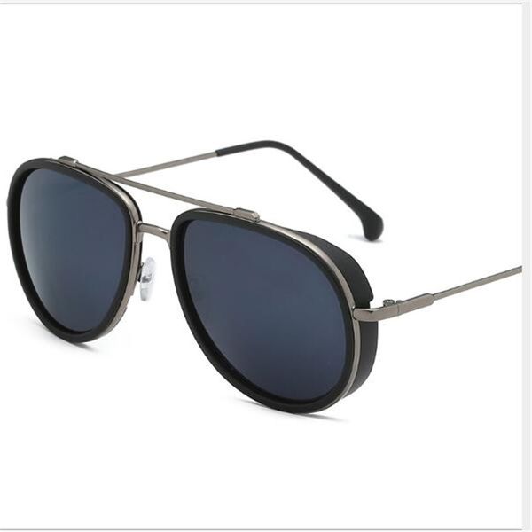 

ultraviolet sunglasses round metal sunglasses wind glasses, White;black