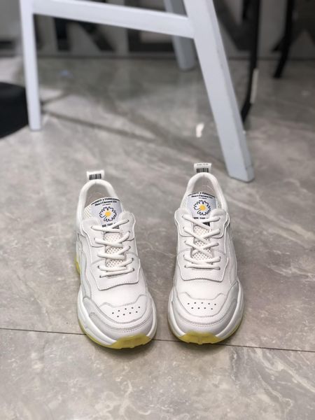 

2020ss baskets de marque de designer de luxe femmess breathable mesh design and gradient leather platform sneakers#1f, Black