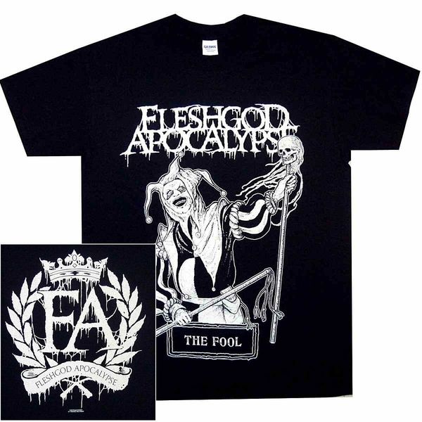 

fleshgod apocalypse the fool shirt s m l xl official t-shirt death metal 00% cotton short sleeves tee shirts tee