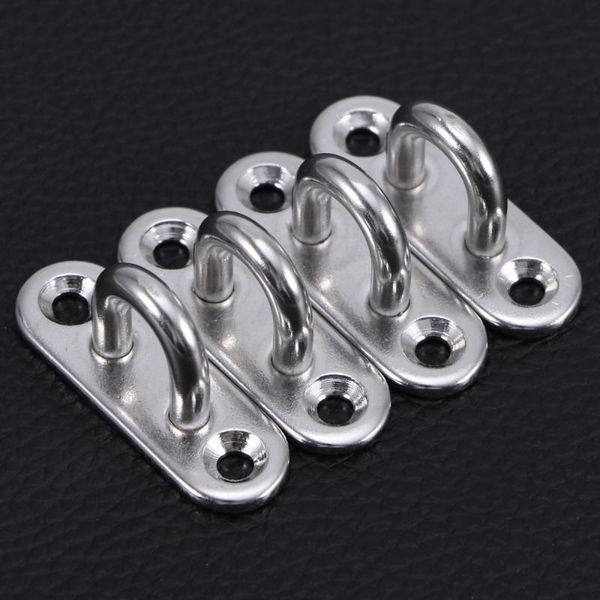 

8pc oblong pad stainless steel portative u-shaped durable mount loop for outdoor