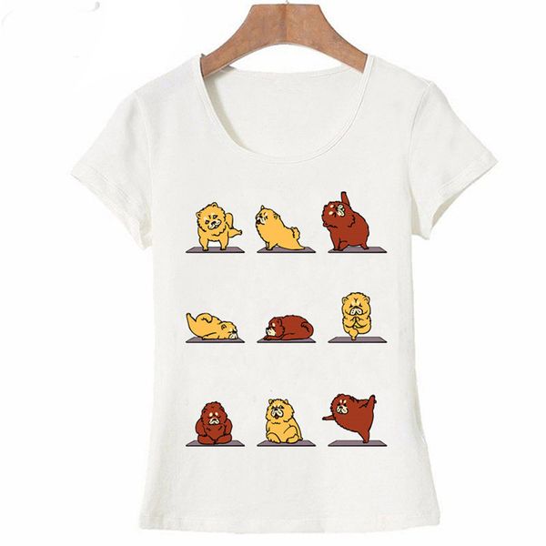 

i love my chow chow dog yo ga vintage t shirt summer women t shirt 100% cotton summer short sleeve tee for girls
