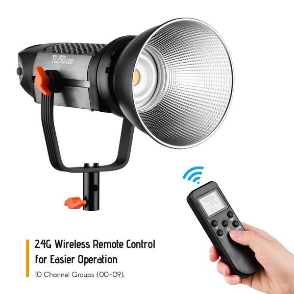 

studio led pgraphy lights lighting 150w high power 3200k/5600k dimmable brightness with wireless remote control+reflector