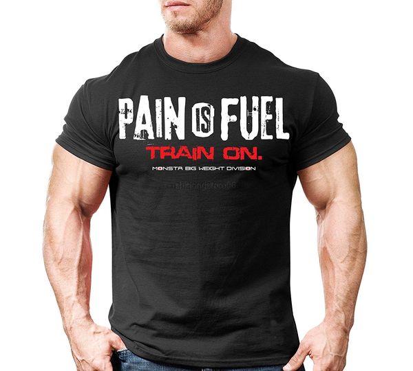 

monsta clothing co. menpain is fuel train on t-shirt