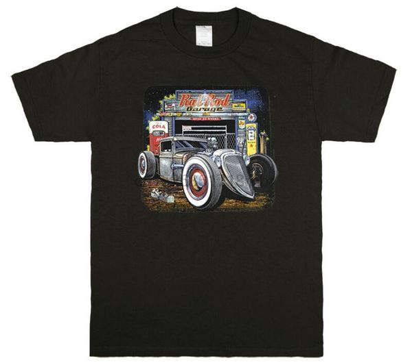 

rat rod rod garage auto repair graphic t-shirt tee