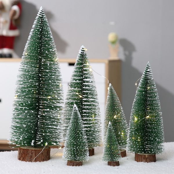 

christmas decorations accessories simulation mini tree ornaments home year deskxmas party decor