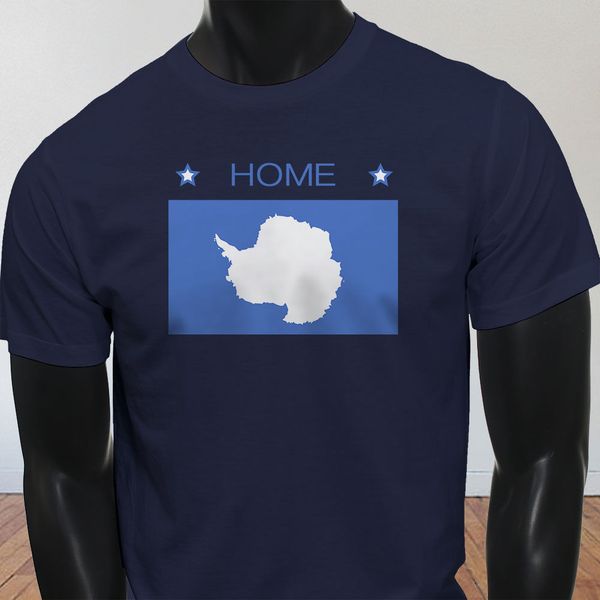 

новая весна высокой эластичный хлопок antarctica главной flag travel отпуск турист mens navy футболка летней футболка