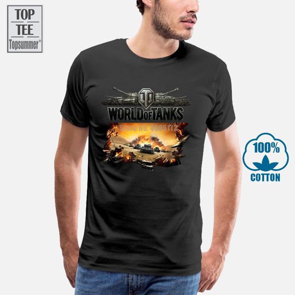 

world of tanks t shirt 100% cotton brand new s l m xl xxl wot 2018 fashion