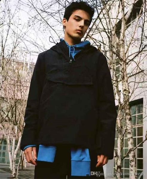 

autumn thin pullover long sleeve hooded mens coats designer loose couples men designer jackets, Black;brown