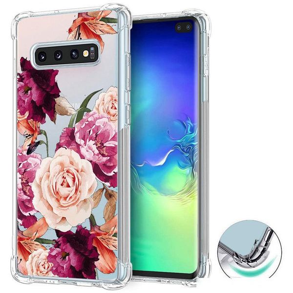 

transparent magnetic car phone case for samsung galaxy s9 s10 plus s10e note 9 with ring holder clear soft tpu stand case cover